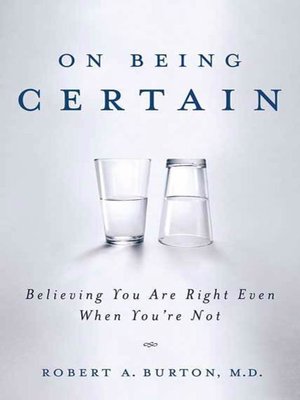 cover image of On Being Certain
